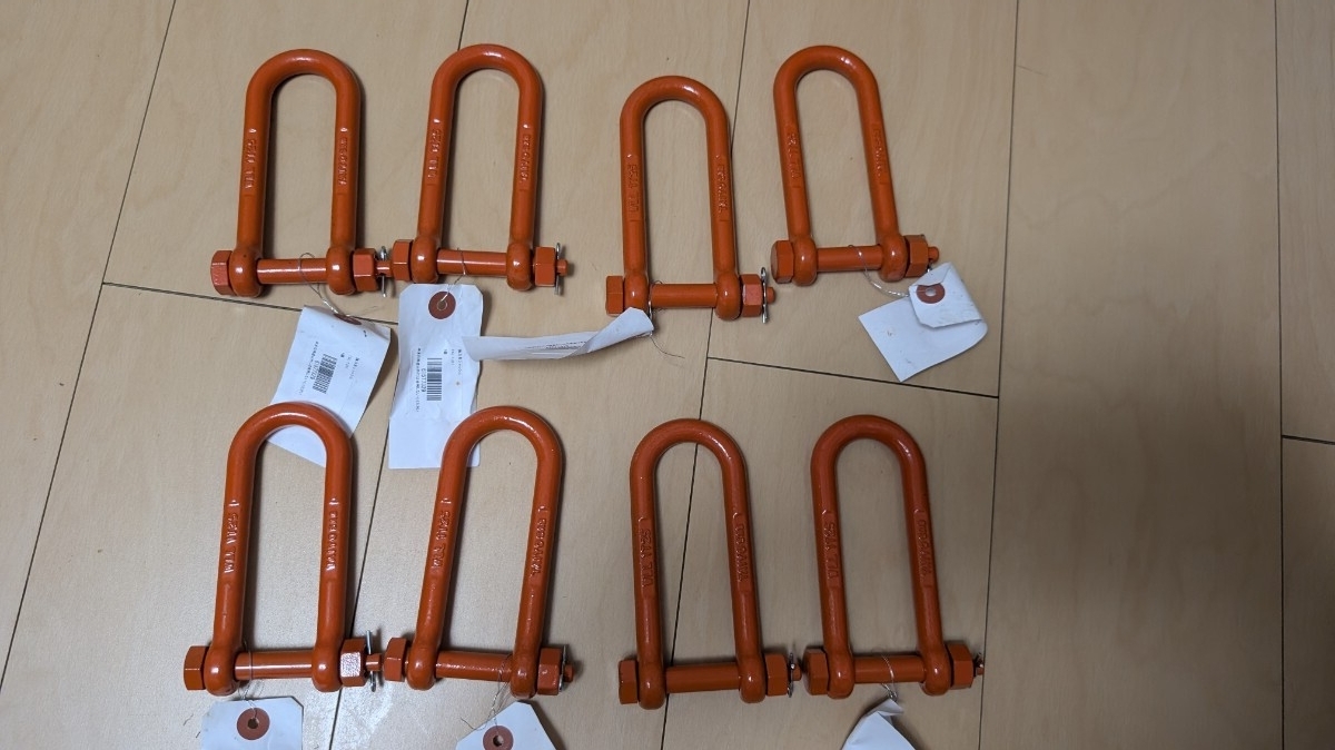 太洋製器工業 強力長シャックル TSL-1.25T 1.25t 8個まとめ売り 新品未使用拍卖