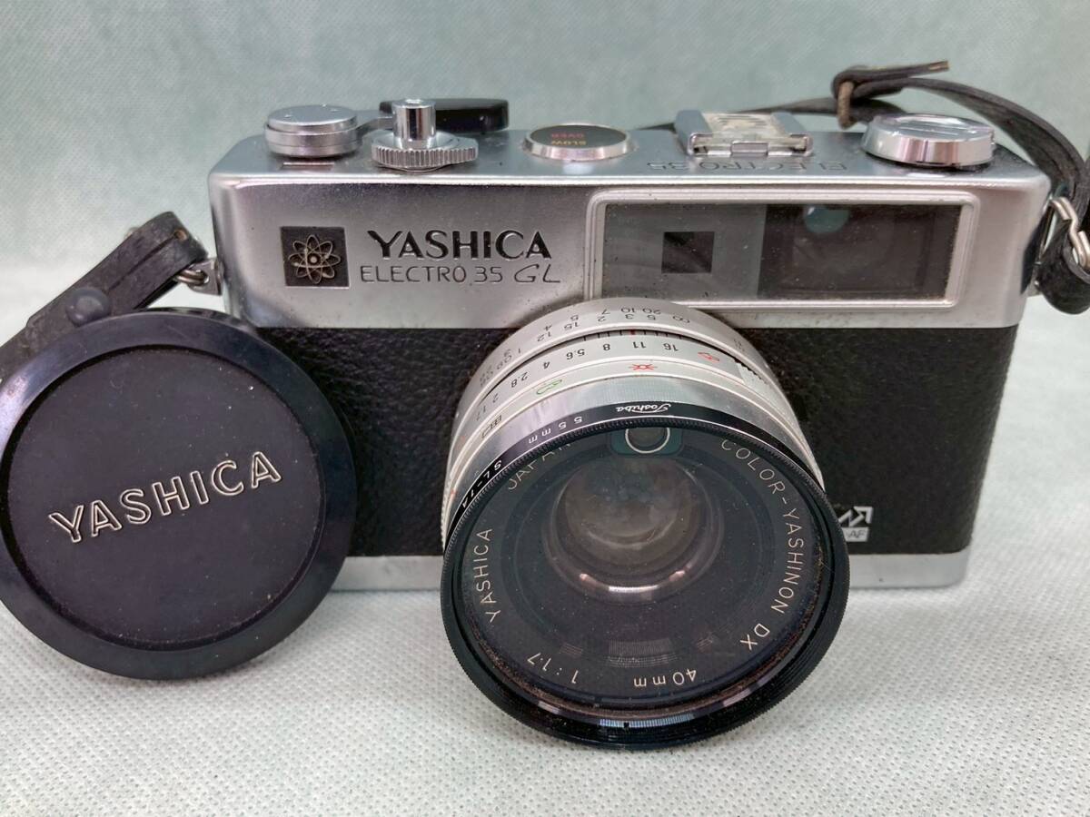 YASHICA ELECTRO 35 GL ヤシカ フィルム一眼レフカメラ ブラック 黒 シルバー 銀 40mm レンズ 動作未確認 現状品拍卖