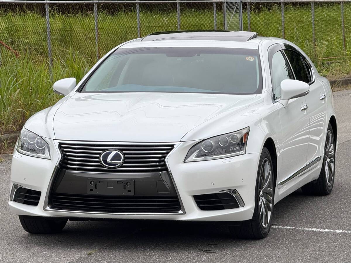 H25 LS600h Ver.L L-select【Escape Journey】希少 後期型 美車 純正ナビ/サンルーフ/マクレビ/BSM/Bカメラ/ETC/スペアキー 車検R10年6月迄拍卖