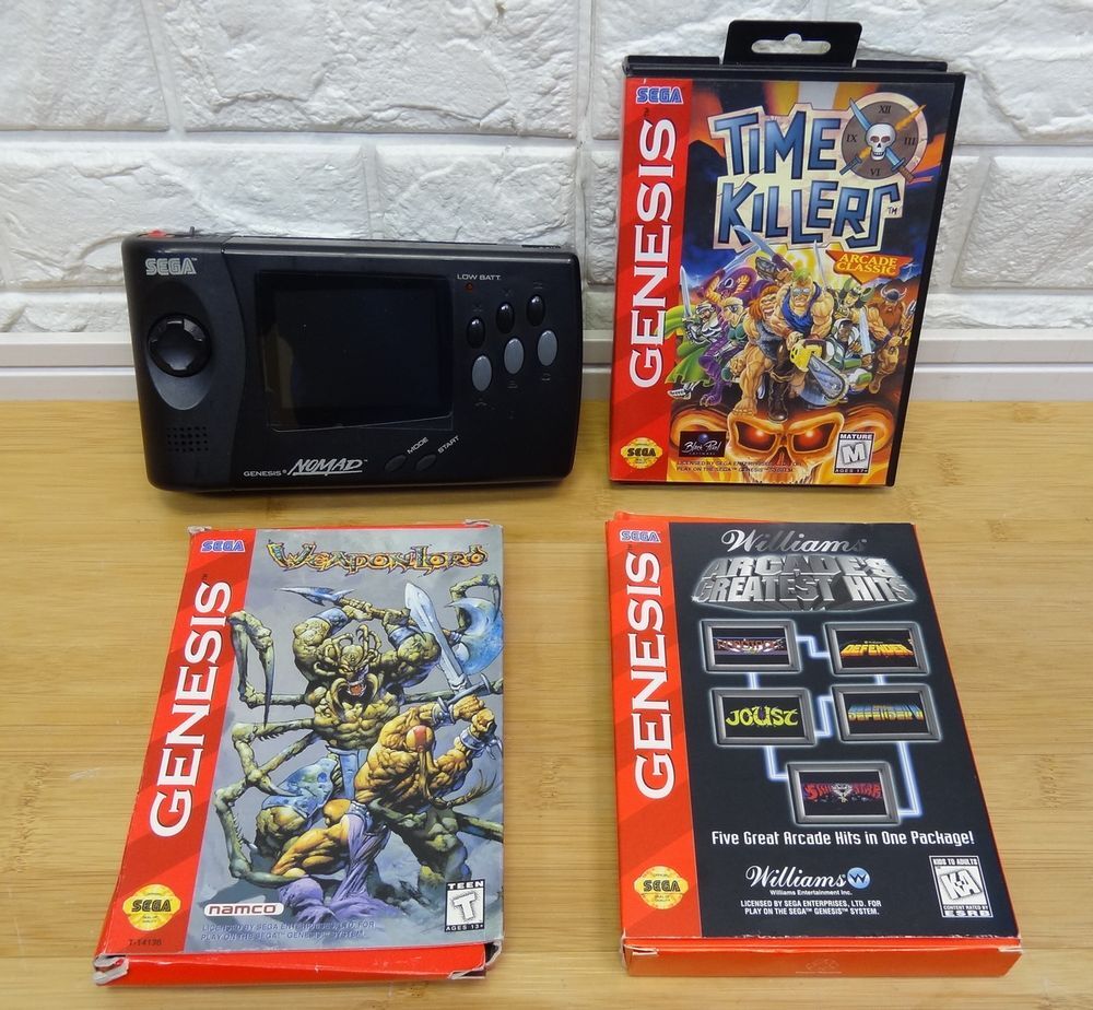 SEGA GENESIS NOMAD 本体+GENESISソフト3本 ジャンク品/現状品拍卖