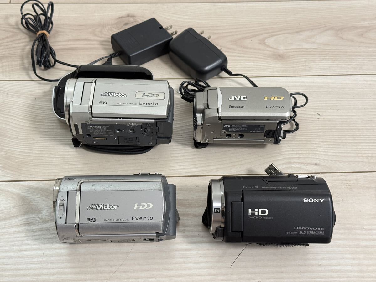 SONY Victor JVC デジタルビデオカメラ 4台セット まとめ売り ★動作未確認★拍卖