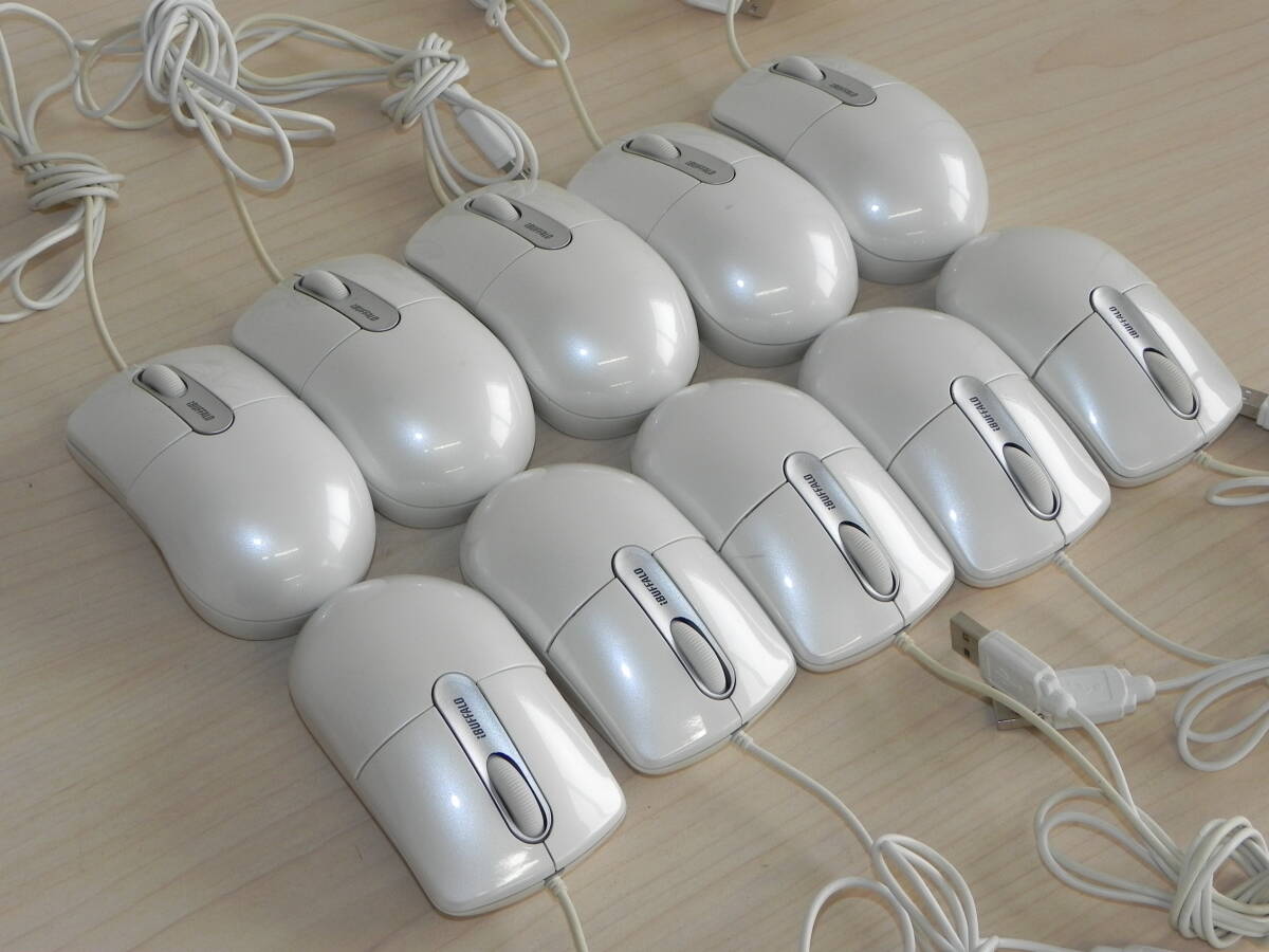 BUFFALO バッファロー USBマウス BMO1C 10個セット まとめ売り拍卖