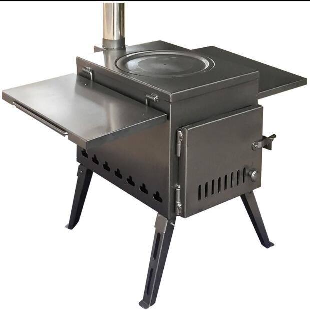 薪ストーブ ワイドタイプ 薪コンロ キャンプ アウトドア 多用途 テント ストーブ ステンレス鋼バーベキューストーブ BBQ拍卖