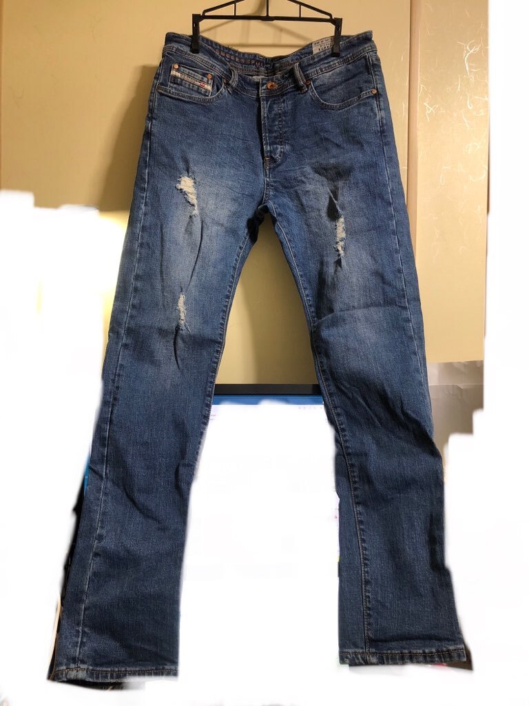 未使用・高級・イタリア製●ディーゼル デニムパンツ KURREN ダメージ加工 DIESEL 32拍卖