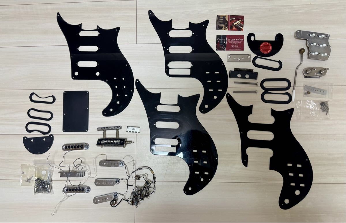 BM Red Special■RSコンバージョン他 grecoなど パーツセット■ギター ブライアンメイ ピックガード パネル ピックアップ拍卖
