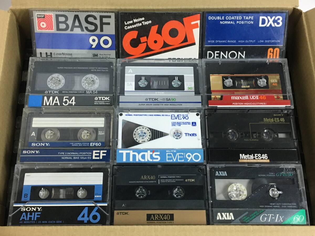 ★☆コ211 中古 カセットテープ 200本 まとめ売り ハイポジ メタル 等 SONY TDK maxell DENON TOSHIBA BASF That's 他☆★拍卖