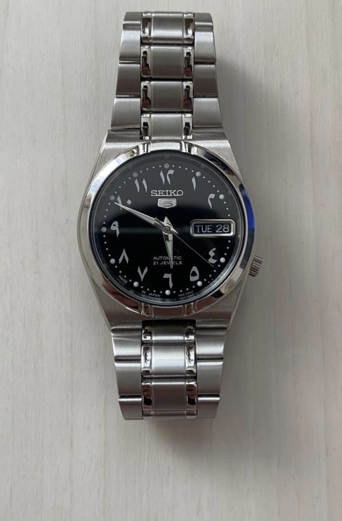 【美品】セイコー 5 SEIKO 5 SNK063J5 アラビック ブラック 文字盤 アラビア 藤原ヒロシ 保証書つき 海外モデル拍卖
