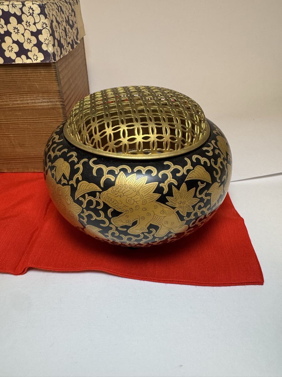 香道具【蒔絵香炉】聞香炉 香道具 茶道具 箱あり #香木*お香*沈香*伽羅*香道*聞香*六国五味*志野流*御家流拍卖