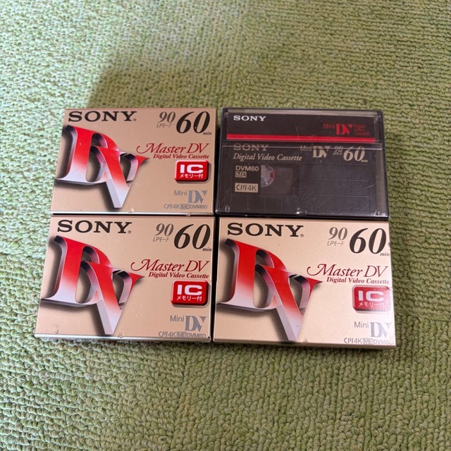 未開封品★SONY★ソニー★Master DV Digital Video Cassette★60★4個セット★拍卖