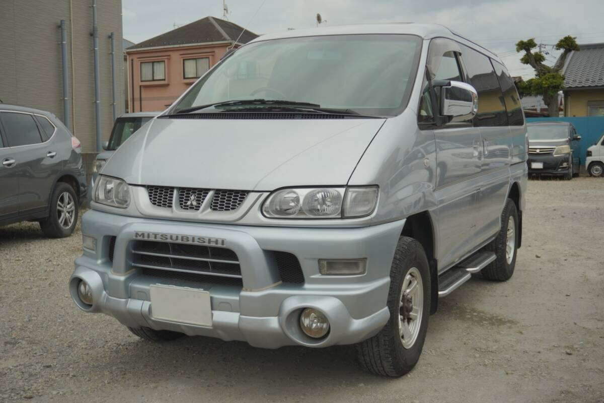 デリカ スペースギア ACTIVE FIELD SE★ガソリン4WD★走行29万km超/エンジン不調/サンルーフ/自動ステップ/丸車現状渡し拍卖