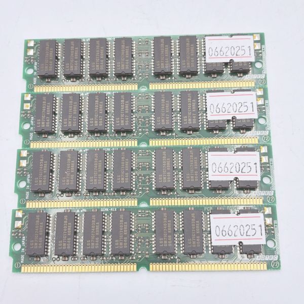 ADTEC SIMM 72pin GCMK-M1X 16MB x 4枚組 64MB LGS GM71C17403BJ6 メモリ 06620251拍卖
