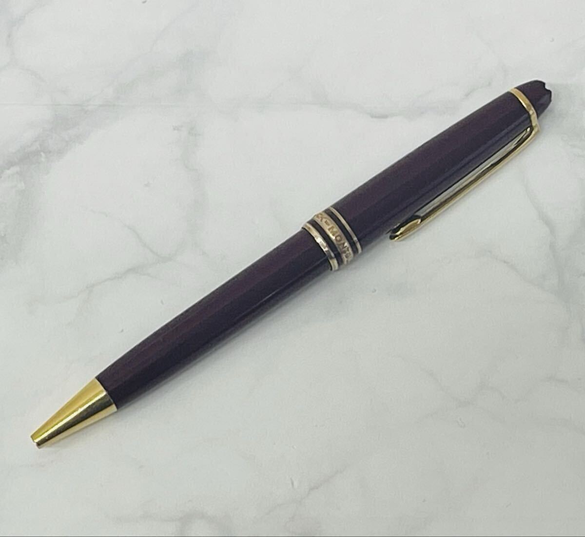 S モンブラン マイスターシュテュック MONTBLANC MEISTERSTUCK ボールペン ボルドー 筆記具 文房具 筆記OK 黒インク ヴィンテージ 高級品拍卖