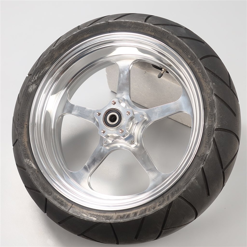 ♪スポーツスター/XL883R ミスミエンジニアリング 5スター リアホイール 17×6.25/φ3/4インチ (HD0611B16) 2003年式拍卖