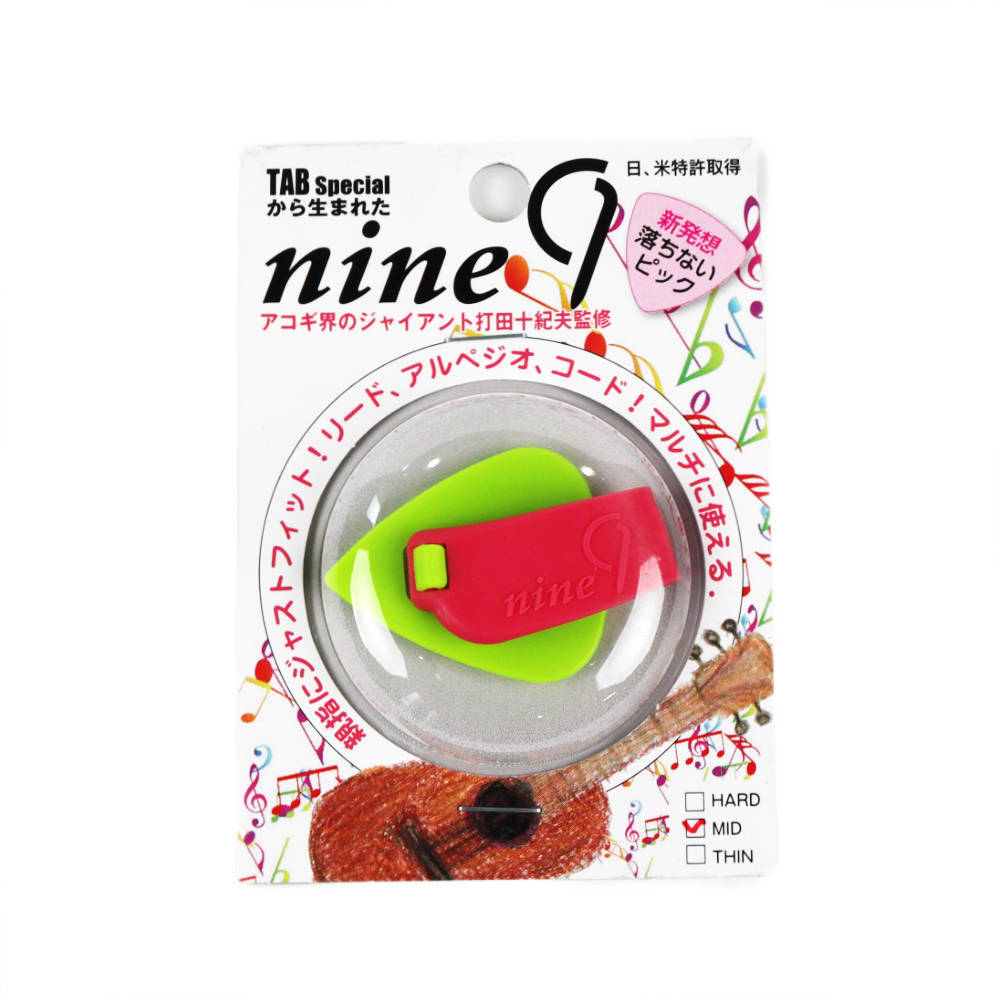 TAB nine9 TE124-KGXP MEDIUM 蛍光グリーンxピンク サムピック フィンガーピック拍卖