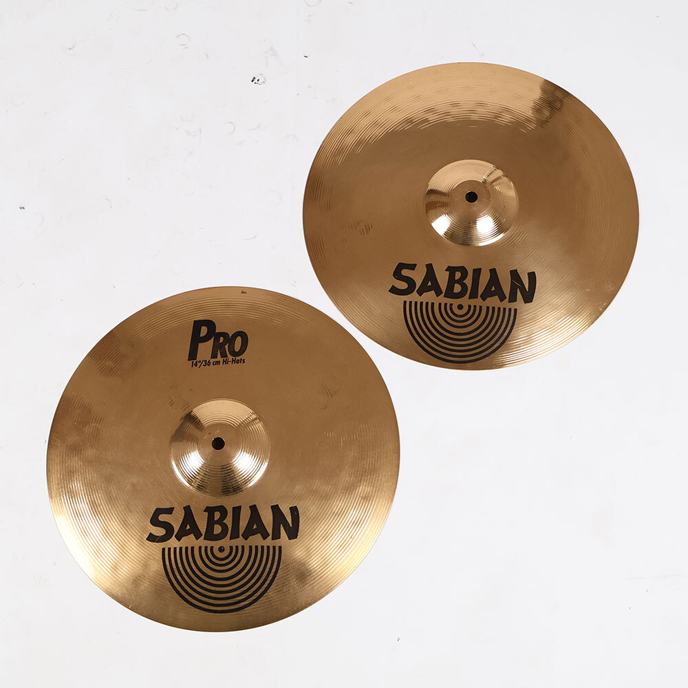 中古 ハイハットシンバル セイビアン SABIAN PRO HiHats 14インチ ペア拍卖