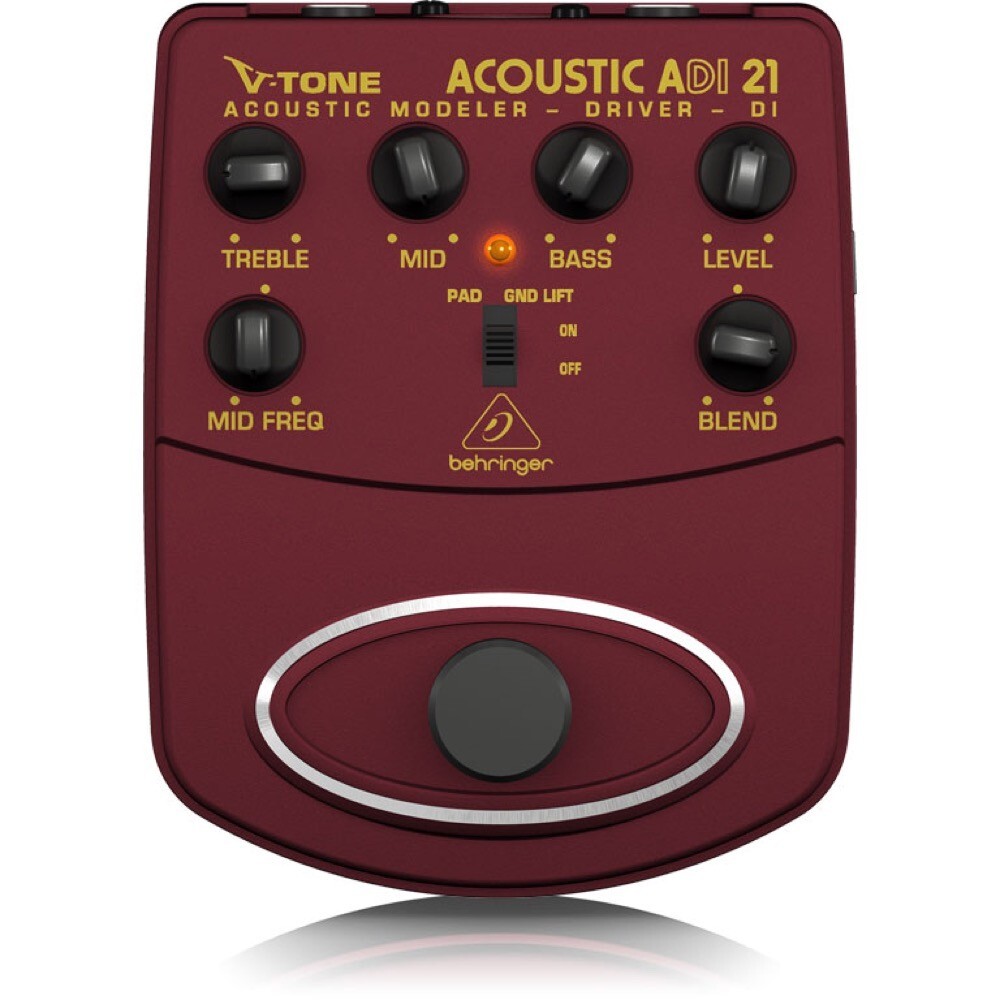 プリアンプ ベリンガー BEHRINGER ADI21 V-TONE ACOUSTIC プリアンプ アコースティックギター DI ダイレクトボックス拍卖
