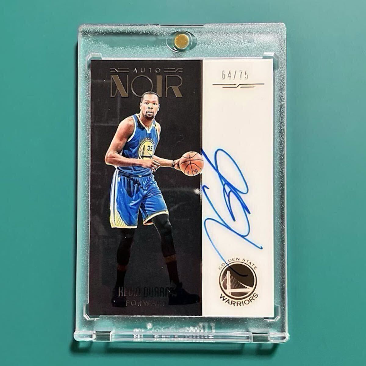 PANINI BASKETBALL NBA 2016-17 NOIR Kevin Durant Auto パニーニ バスケ ノワール ケビン デュラント 直筆サインカード 75シリ拍卖