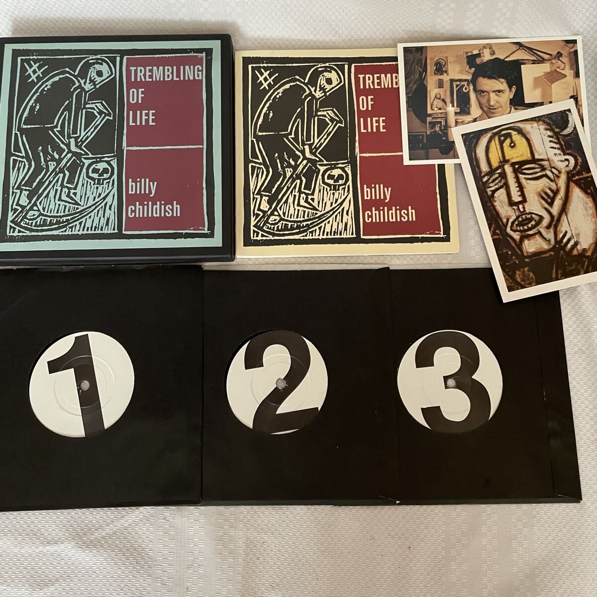 Billy Childish Trembling Of Life DAMBOOK 1-3 3LP BOXセット 歌詞冊子 ポストカード付 ビリー・チャイルディッシュ レコード 詩 ポエム拍卖
