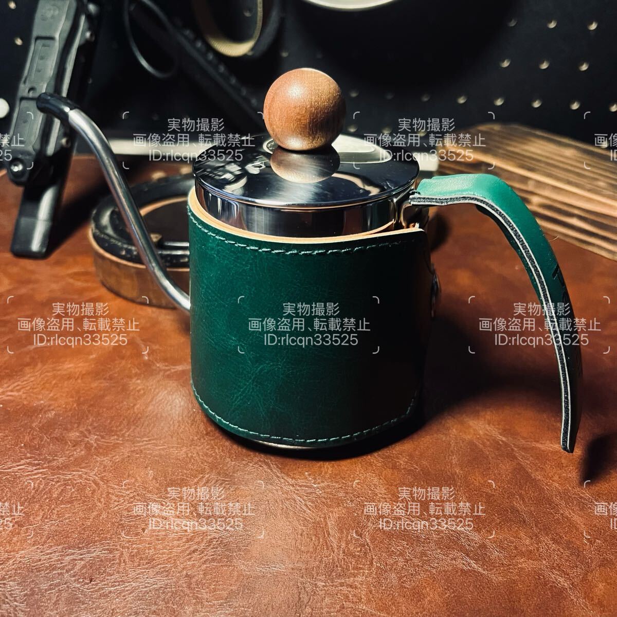 新品 超高品質 ステンレス製 細口 コーヒーポット 頑丈 キャンプ用 350ml アウトドア 22x.5x11cm カバー付き拍卖
