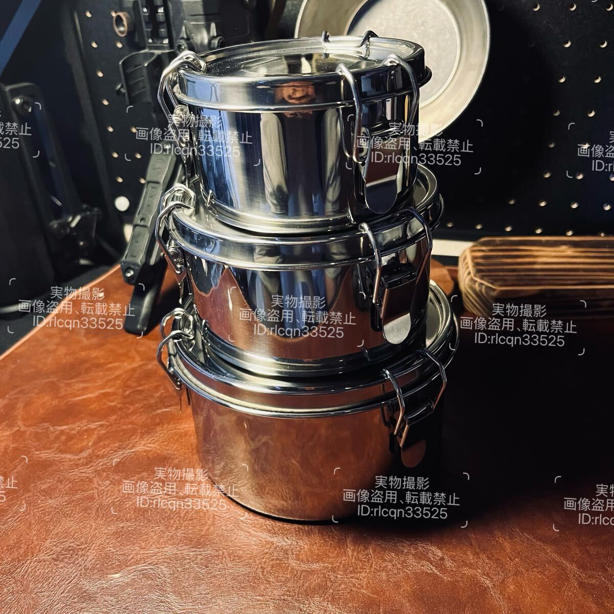 新品 キャンプ用 超高品質 密閉缶 保存容器 キャンプ携帯 3点セット ステンレス鋼製 アウドトア 野外登山 480ml 780ml 1200ml拍卖