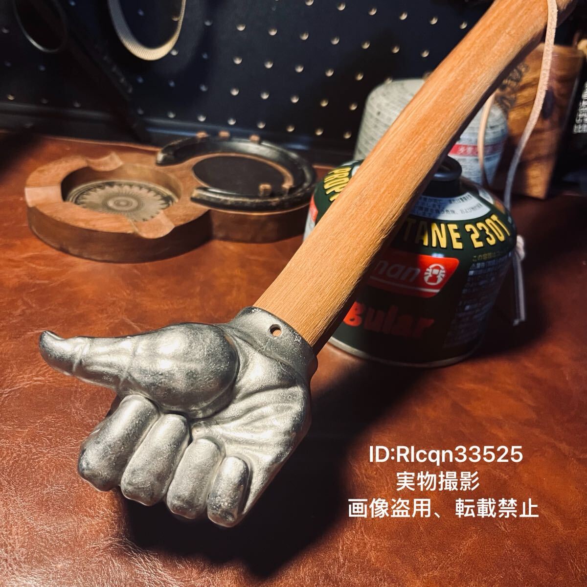 超激レア キャンプ用 高品質 ペグハンマー 鉄製ヘッド 木柄 アウトドア 野外登山 長さ35cm 920g拍卖
