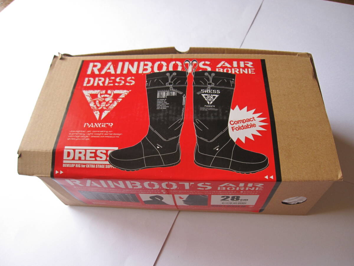 DRESS ドレス レインブーツ エアボーン ラジアルソール 28㎝ /AIR BORNE/RAIN BOOTS フィッシングブーツ拍卖