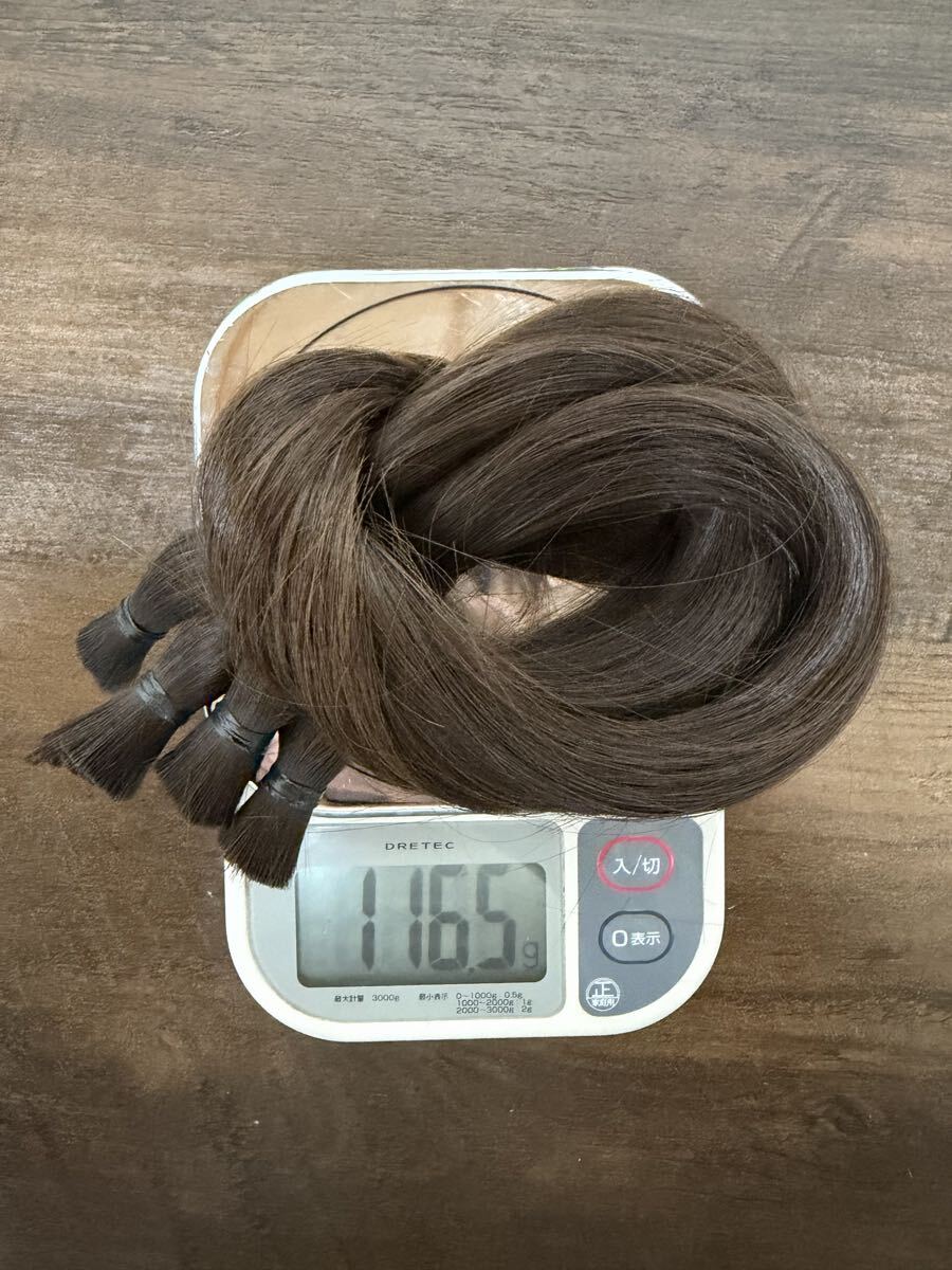 10代 約40cm 約115g 髪束 髪の毛拍卖