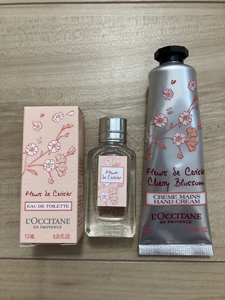 新品!!ロクシタン☆CB チェリーブロッサム オードトワレ 7.5ml、ハンドクリーム 30ml☆香水 フレグランス L'OCCITANE拍卖