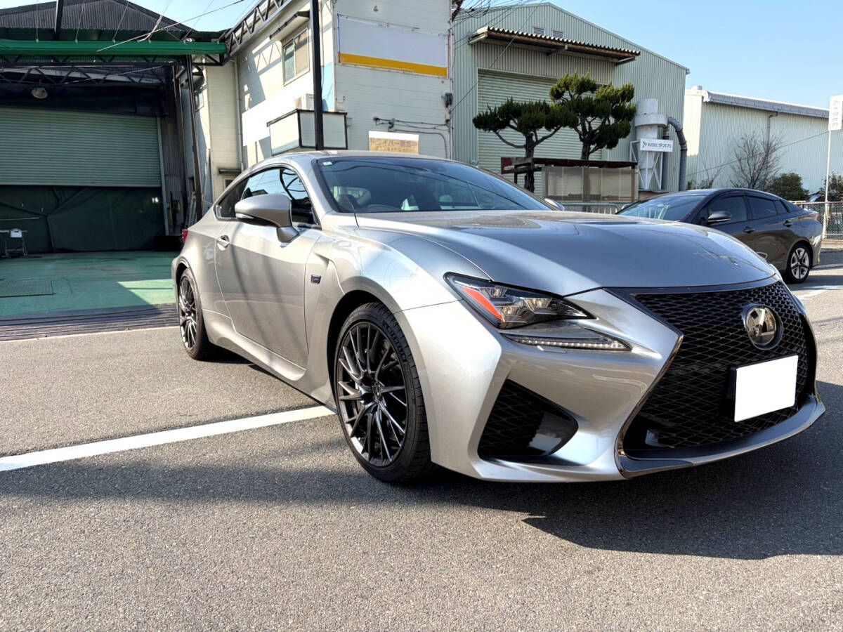 ◆平成30年 レクサスRC F 5.0L ベースグレード V型8気筒 パドルシフト付 340kmメーター 車検9年7月◆拍卖