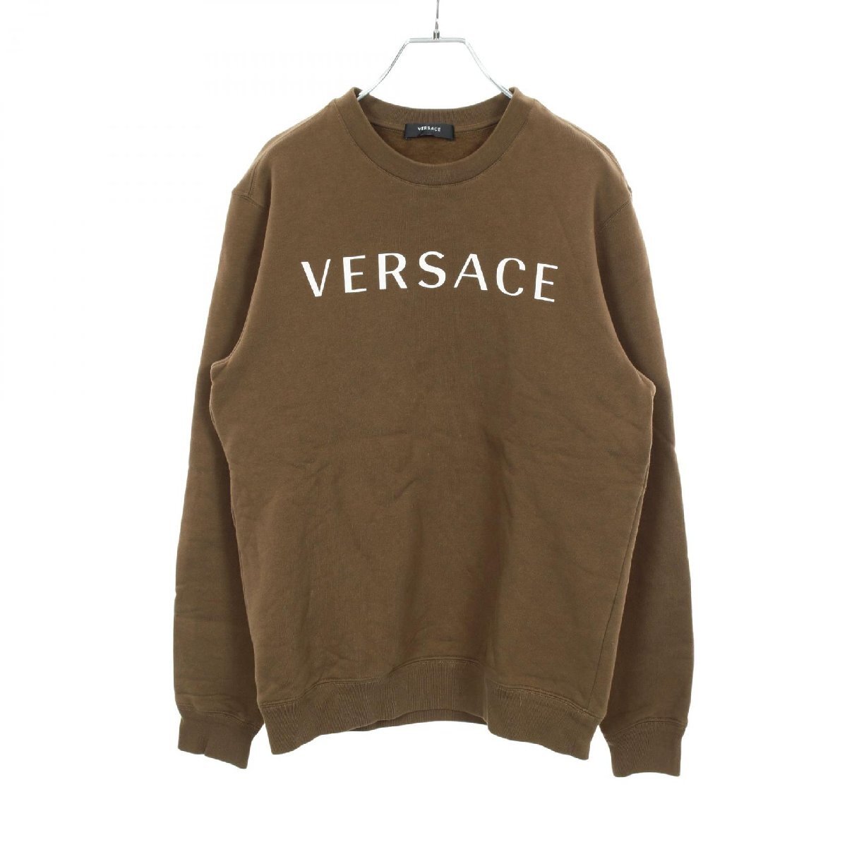 爆買 ヴェルサーチ VERSACE スウェット 衣料品 トップス コットン カーキ系 1008283 【中古】拍卖