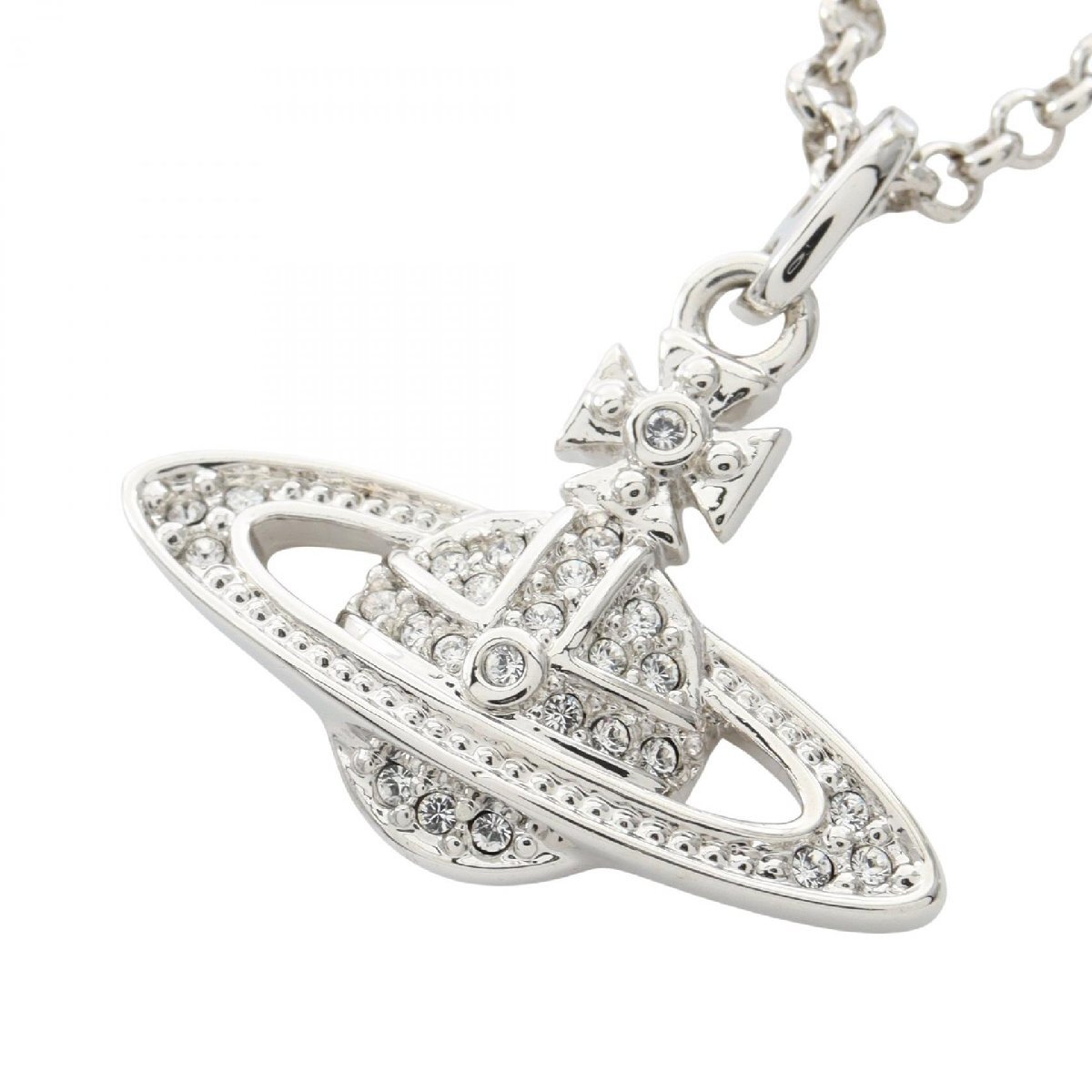 爆買 ヴィヴィアンウエストウッド Vivienne Westwood MINI BAS RELIEF ネックレス ジュエリー ステンレススチール シルバー系 【中古】拍卖