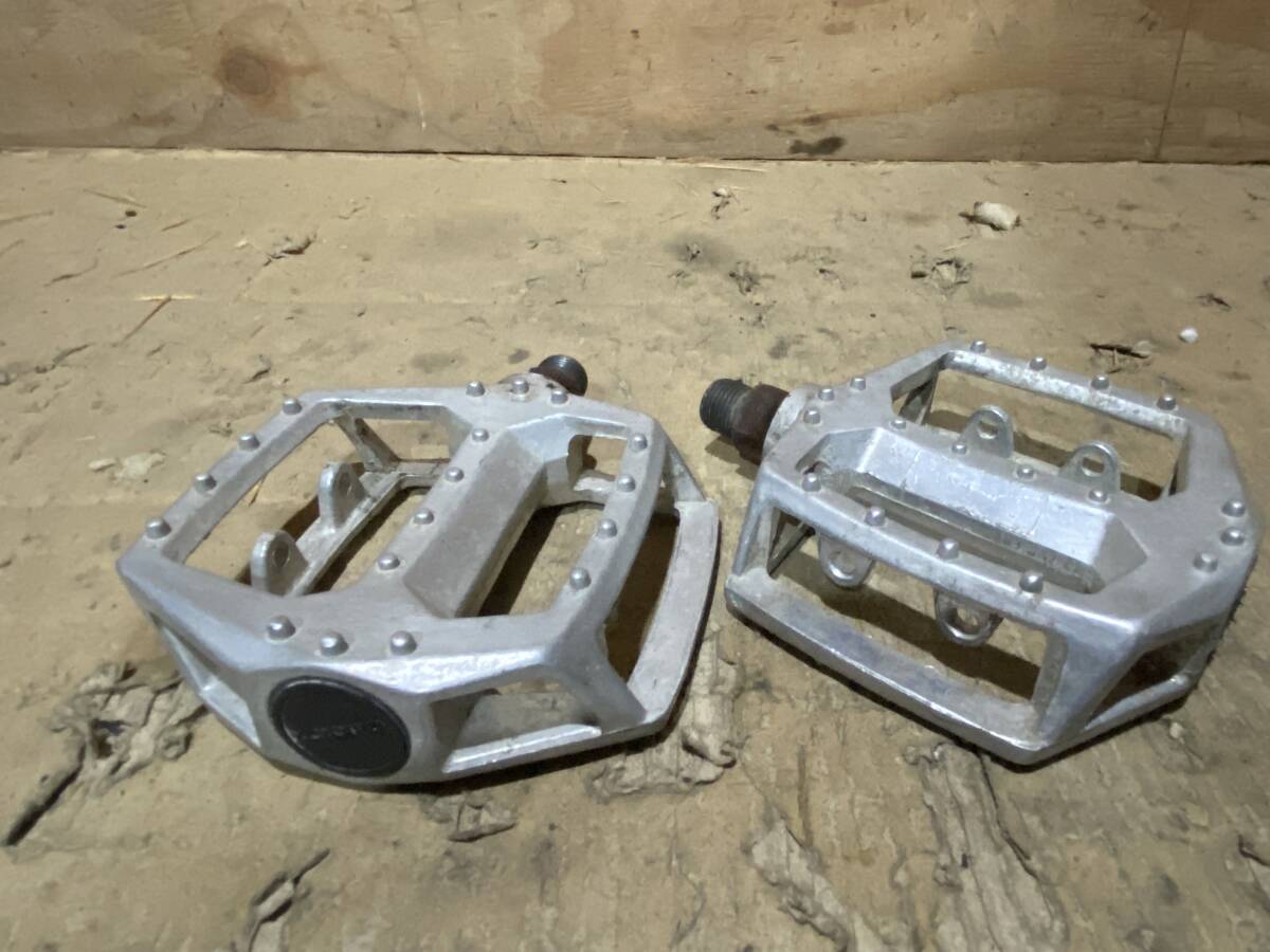 アルミ フラット ペダル 9/16 中古パーツ OLD MTB BMX VINTAGE MTB BMX拍卖