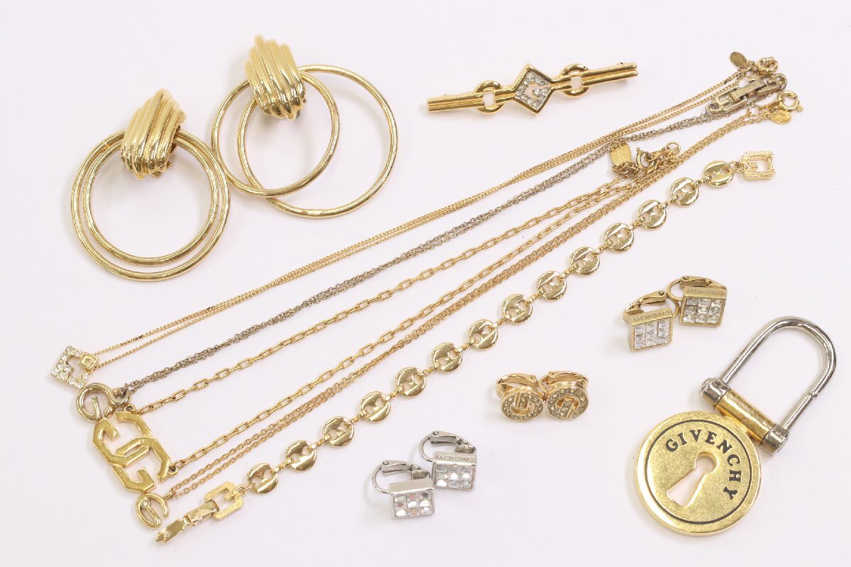 【11点】GIVENCHY ジバンシー ジバンシイ ネックレス イヤリング ブレスレット ブローチ 等 アクセサリー ファッション 小物 まとめ 3267-Y拍卖