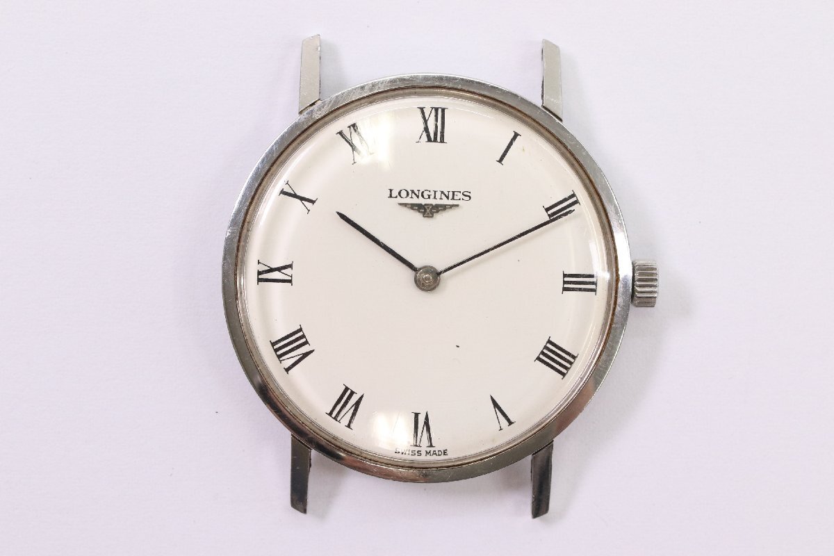 LONGINES ロンジン 1077.1.847 Cal.L847.4 手巻き 2針 シルバーカラー メンズ 腕時計 アンティーク 稼働品 フェイスのみ 3089-HA拍卖