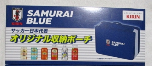 ◎◎ワールドカップ KIRIN キリン サッカー日本代表 オリジナル 収納ポーチ SAMURAI BLUE 非売品 新品・未開封◎◎拍卖
