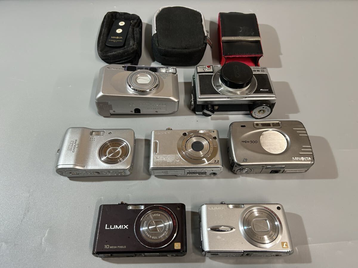 【5Li-9】Panasonic LUMIX DMC-FX37 DMC-FX01 SONY Cyber-shot Nikon MINOLTA など デジカメ フィルムカメラ まとめ 現状品 ジャンク拍卖