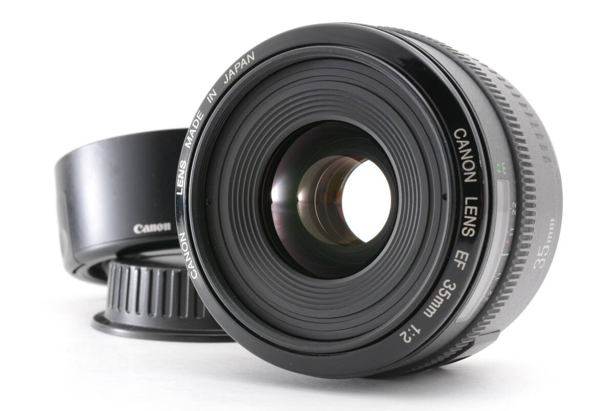 動作品 キャノン Canon EF 35mm f2 AF 一眼カメラレンズ フード付 管WW1360拍卖