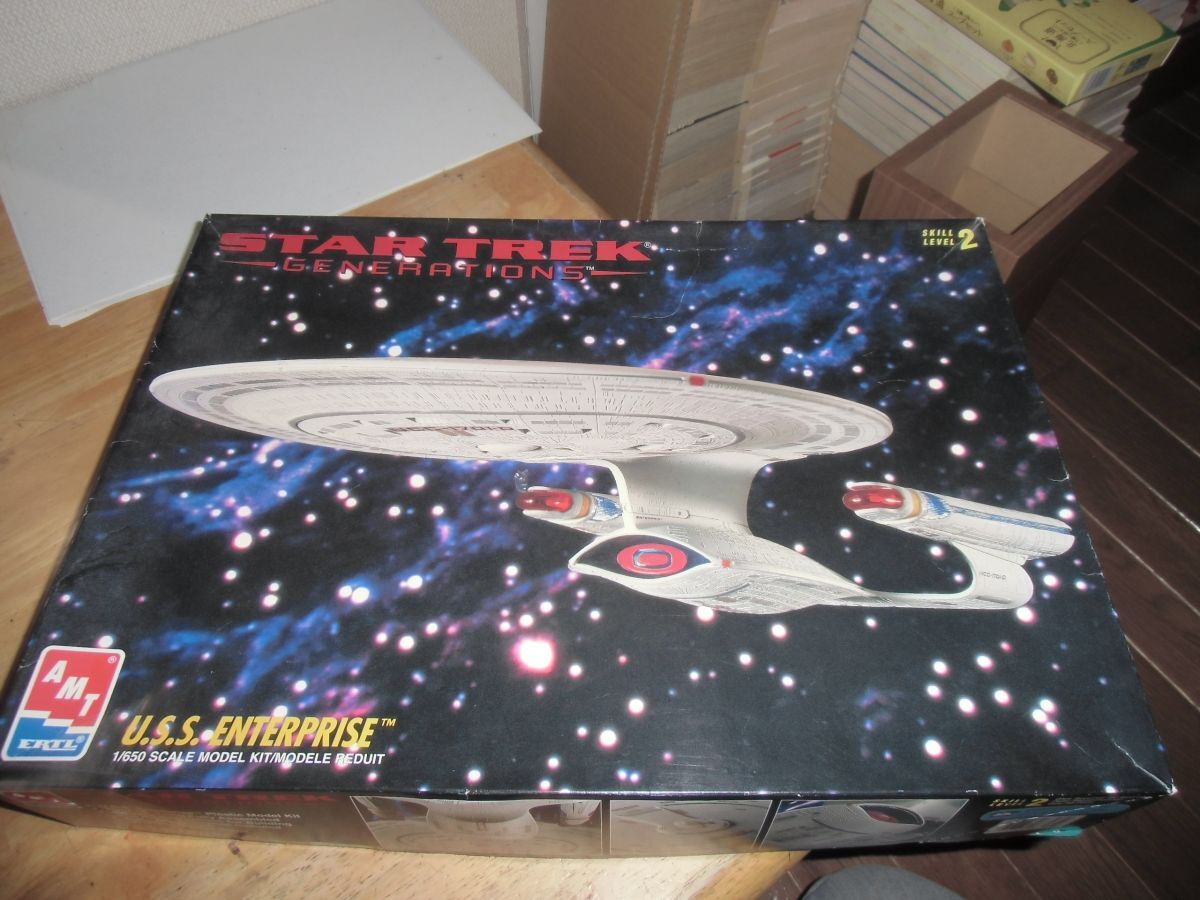 手付大型キット 1/650 スタートレック エンタープライズDジェネレーションズ AMT/ERTL 8763 U.S.S. EnterpriseD Star Trek Generations拍卖