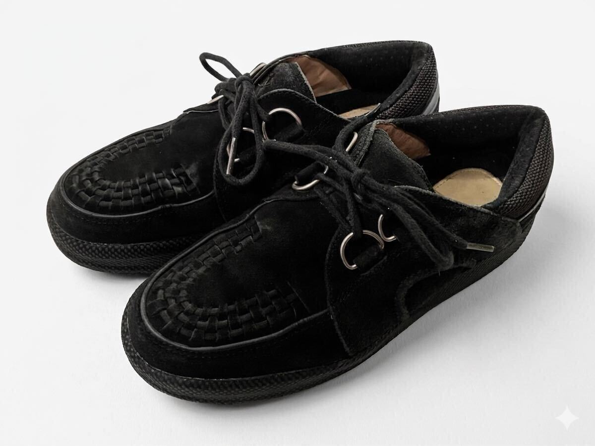激レア 04AW アンダーカバー × visvim × fragment WOLFE 黒 ラバーソール スウェード ジョージコックス拍卖