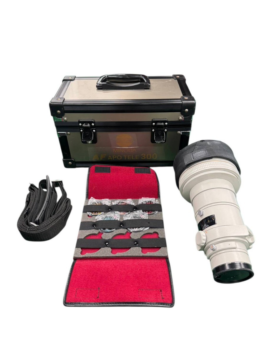 MINOLTA ミノルタ AF APO TELE 300 レンズ 動作未確認 ケース 付属品あり ホワイト #rm #15348拍卖