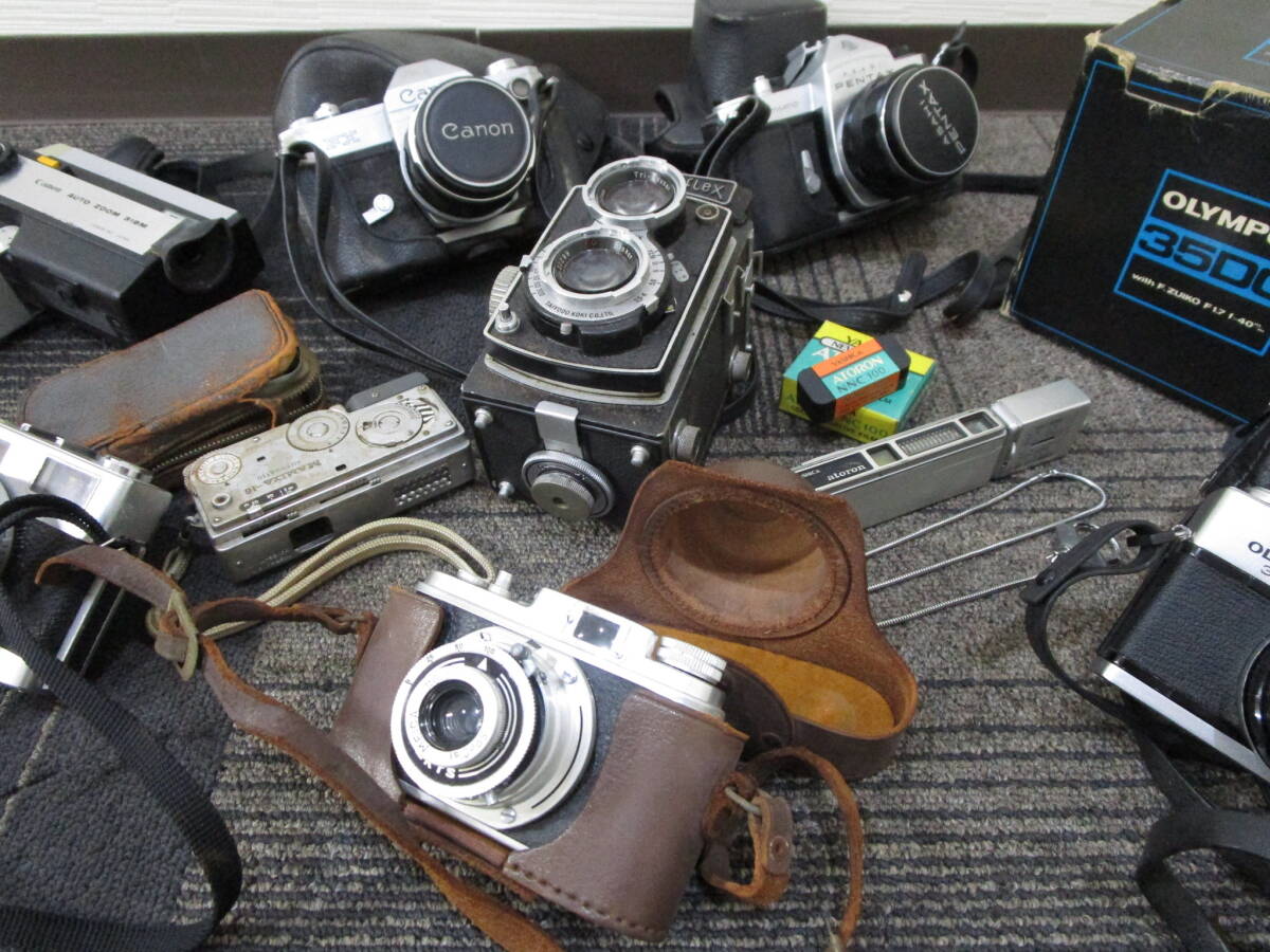 【必見】 昭和レトロ カメラ フィルムカメラ 9点 大量 まとめ OLYMPUS YASHICA Beautyflex minolta MAMIYA Canon PENTAX拍卖