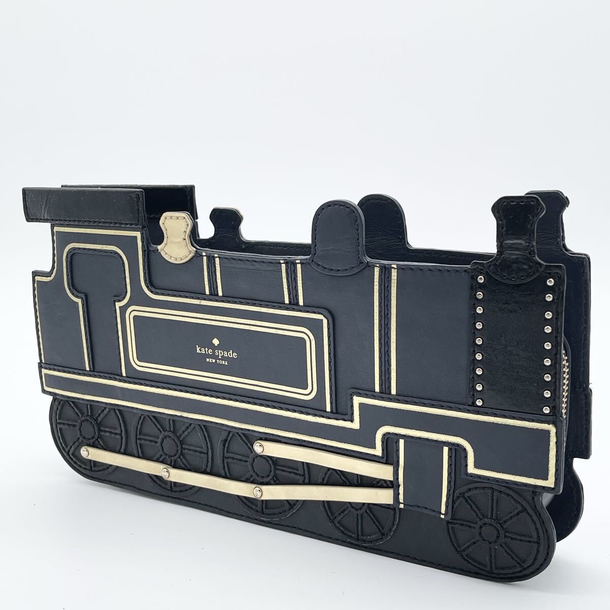 【超希少/完売品】kate spade new york ケイトスペード All Aboard Train Clutch オール アボード トレイン クラッチバッグ 機関車 拍卖