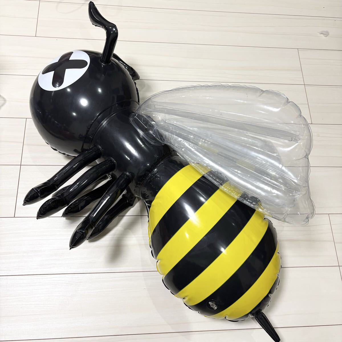 ①非売品 アース製薬 ハチ 蜂 バルーン 空気ビニール 空ビ 店頭 ディスプレイ用 装飾 販促品 昆虫 殺虫剤 POP アースジェット拍卖