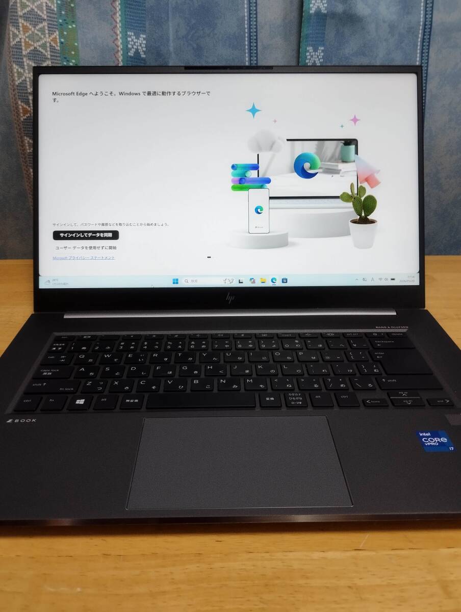 美品中古ノートパソコン HP ZBook Studio G8 NVIDIA RTX A2000 Core i7 11850H 32GB 512GB 高速SSD 無線LAN Windows11 Office拍卖