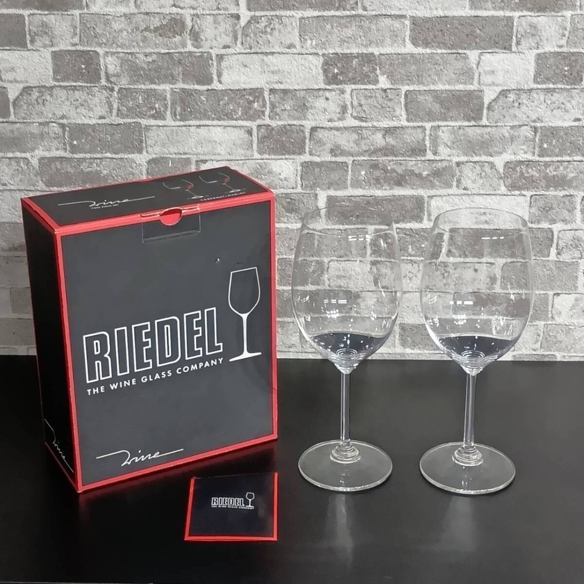HM-110/RIEDEL リーデル ペアワイングラス クリスタルガラス製 WINE CABERNET MERLOT #6448 保管品・現状品拍卖