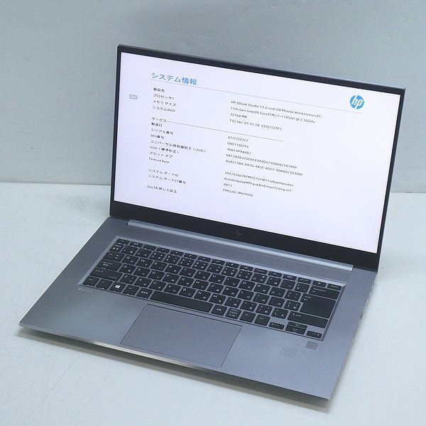 ジャンク□HP ZBook Studio 15.6 G8 11世代 Core i7 11850H/32GB/RTX A2000/ストレージなし/15型/フルHD拍卖
