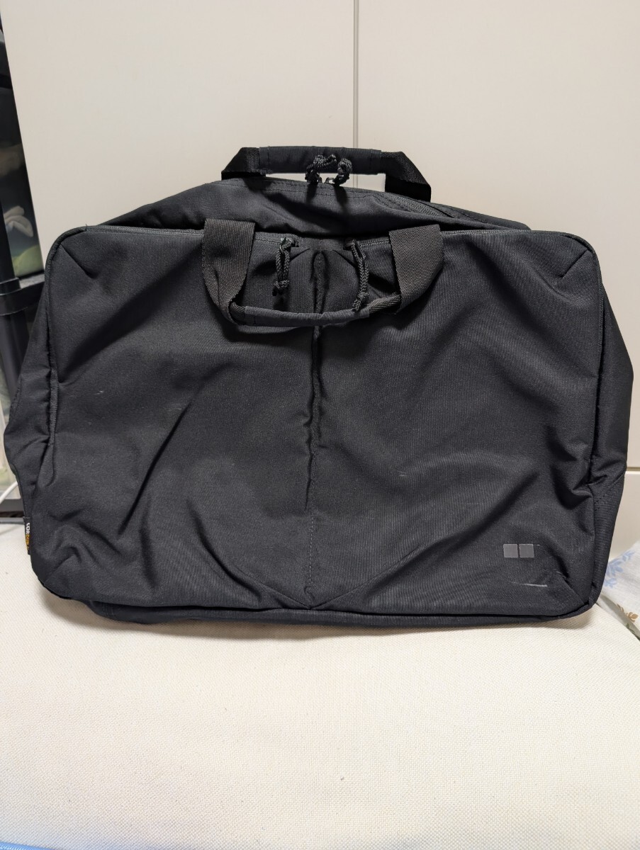 【ユニクロ ブリーフケース ビジネスバッグ】カラー:ブラック(黒)3way(リュック・ショルダー)コーデュラ CORDURA FABRIC拍卖