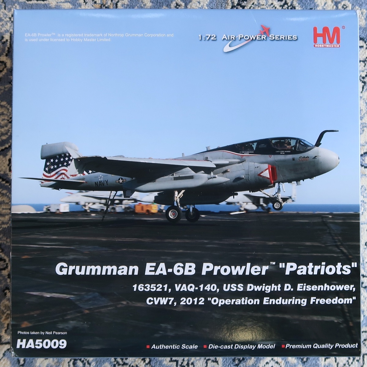 HM HOBBY MASTER ホビー・マスター 1:72 AIR POWER SERIES GRUMMAN EA-6B PROWLER PATRIOTS HA 5009 未組立 未開封品 006拍卖