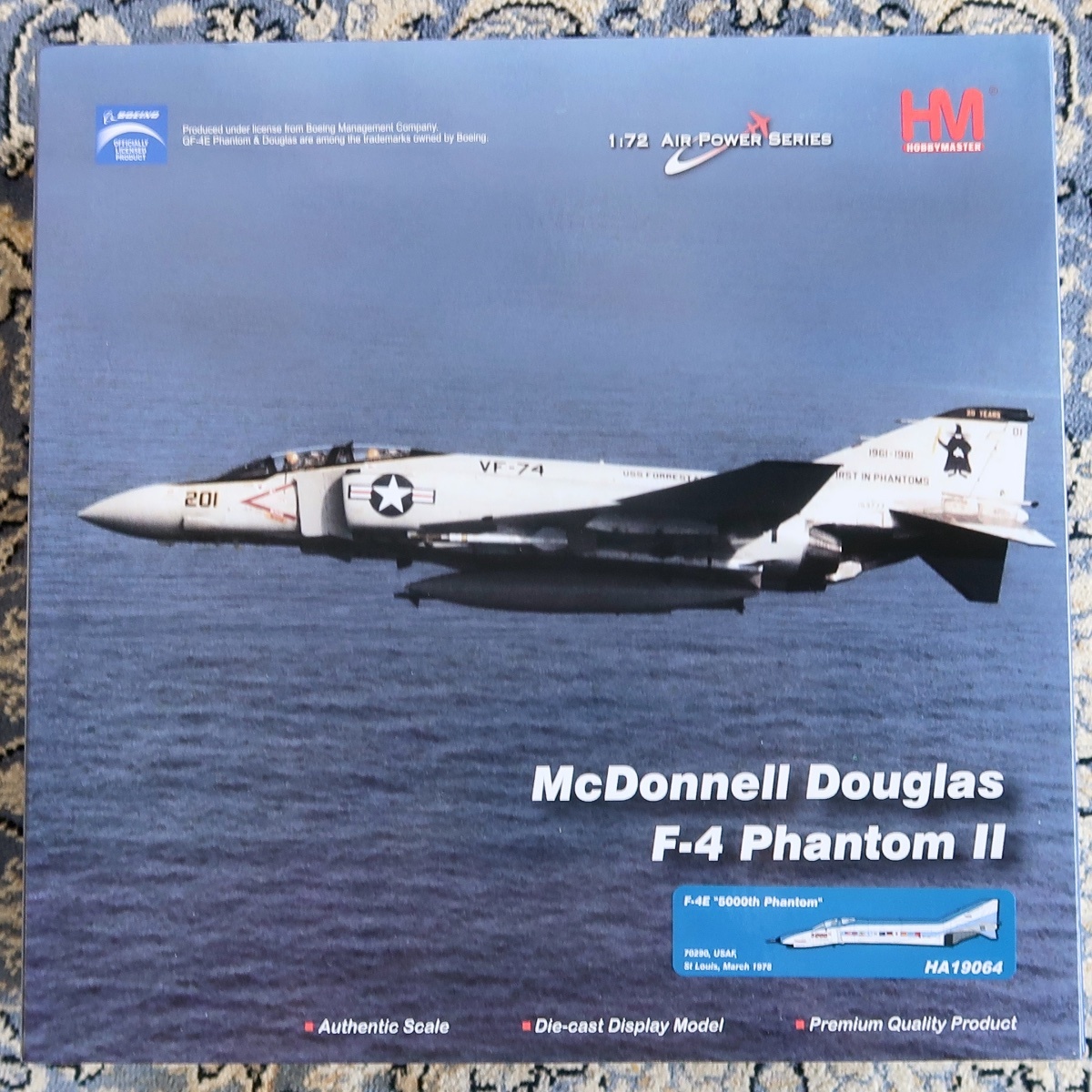 HM HOBBY MASTER ホビー・マスター 1:72 AIR POWER SERIES MCDONNELL DOUGLAS F-4E 5000TH PHANTOM HA 19064 未組立 未開封品 034拍卖