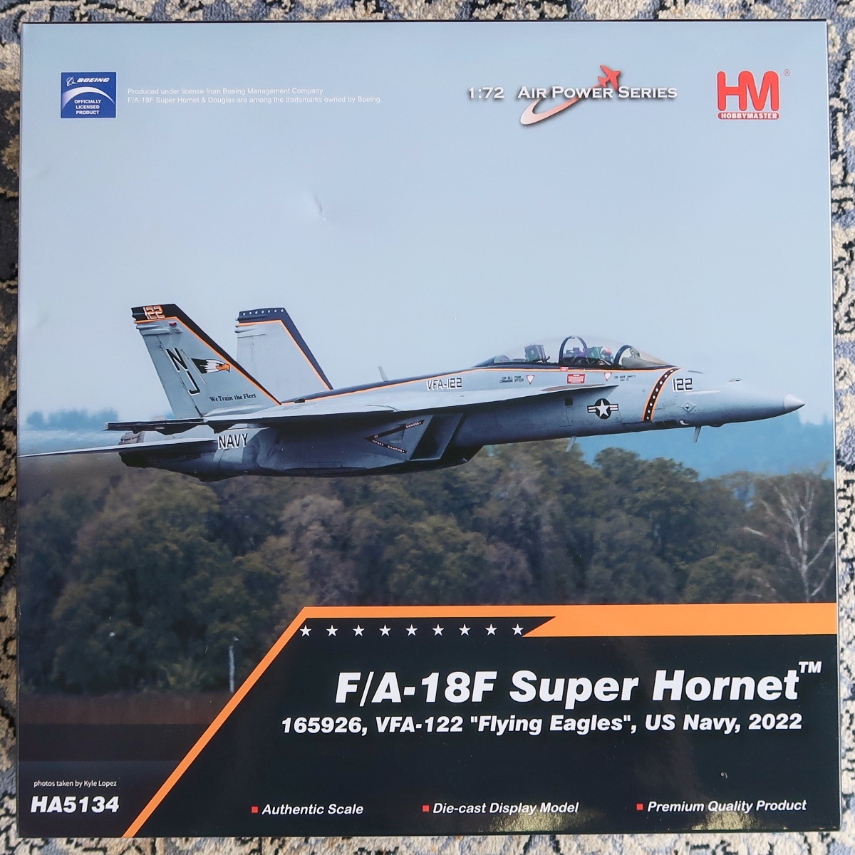 HM HOBBY MASTER ホビー・マスター 1:72 AIR POWER SERIES F/A-18F SUPER HORNET VFA-122 FLYING EAGLES HA 5134 未組立 未開封品 044拍卖